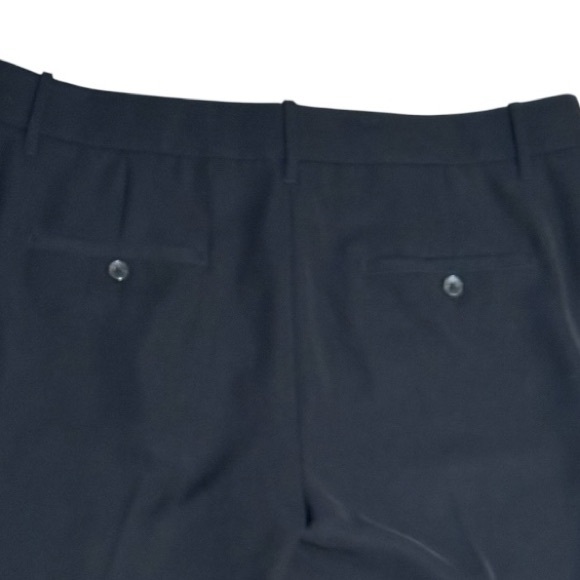 Vince Black Flat Front Trousers Pants Work Dress‎ Back Pockets Business Size 16 - Picture 6 of 12